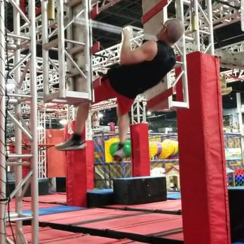 Dezerland Action Park Miami - Salmon ladder! Be sure you can do (a lot) of pullups before attempting! They make it look soooo easy on TV! - Trampoline Parks Near Me - North Miami, Florida Dezerland Action Park Miami - Salmon ladder! Be sure you can do (a lot) of pullups before attempting! They make it look soooo easy on TV! - Trampoline Parks Near Me - North Miami, Florida