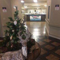 Amberwood Health + Rehabilitation - Front lobby and middle desk