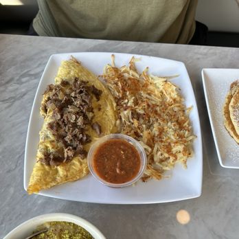 Aroma Breakfast and Lunch - Philly steak omelet - Breakfast & Brunch Near Me - Plano, Texas