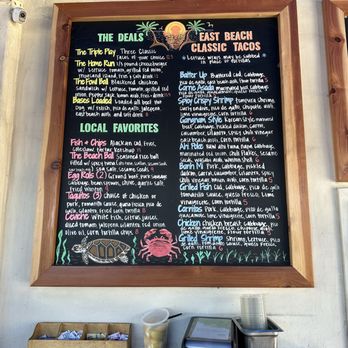 East Beach Tacos - Menu1 - Tacos Near Me - Santa Barbara, California