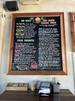 Menu photo 1 East Beach Tacos Santa Barbara, CA