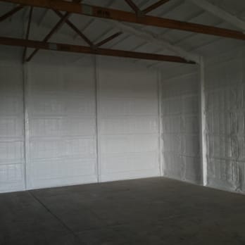 Slagel Insulation - Foamed pole barn, painted white. - Insulation Installation Near Me - Fairbury, Illinois Slagel Insulation - Foamed pole barn, painted white. - Insulation Installation Near Me - Fairbury, Illinois