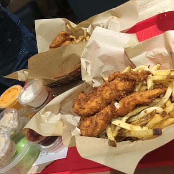 PDQ Chicken - Couldn't decide on just one dipping sauce so I had to have them ALL! - Sandwiches Near Me - Miami, Florida