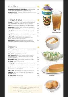 Menu photo 8 Goldilocks Las Vegas, NV