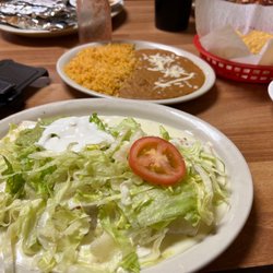 Los Arcos Mexican Restaurant - Burrito Mexicano w/side of beans and rice.