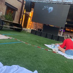 Movie night on the turf Movie night on the turf