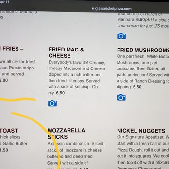 Glass Nickel Pizza Co. Brookfield - Garlic toast is on menu but but I can't get it on the meatball bomber on it after willing to pay for an upgrade. - Pizza Near Me - Brookfield, Wisconsin