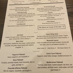 Bella Tuscany Ristorante Italiano Ocoee - Menu