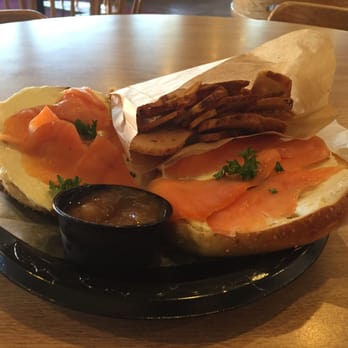 Bagel Me! - The Lox & Cream Cheese on a Garlic Bagel. Delish! - Bagels Near Me - Tustin, California Bagel Me! - The Lox & Cream Cheese on a Garlic Bagel. Delish! - Bagels Near Me - Tustin, California