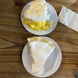 Little Red Barn - Lemon and Banana Cream pie!