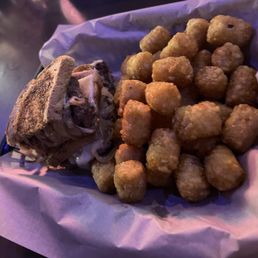 Patty Melt with tots Patty Melt with tots