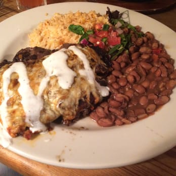 Reata Restaurant  - Carne asada, enchiladas, rice and beans. - New American Near Me - Alpine, Texas