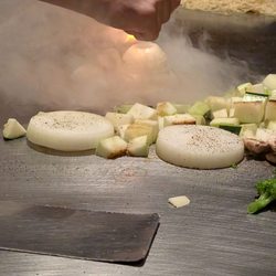 Edo Japanese Steakhouse - Veggies in waiting