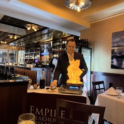 Empire Steak House-Times Square - Strawberry flambé