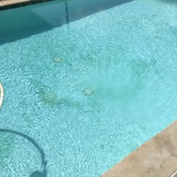 All About Pools - All clean and water crystal clear! The blemishes on the bottom are damaged plaster- my fault!