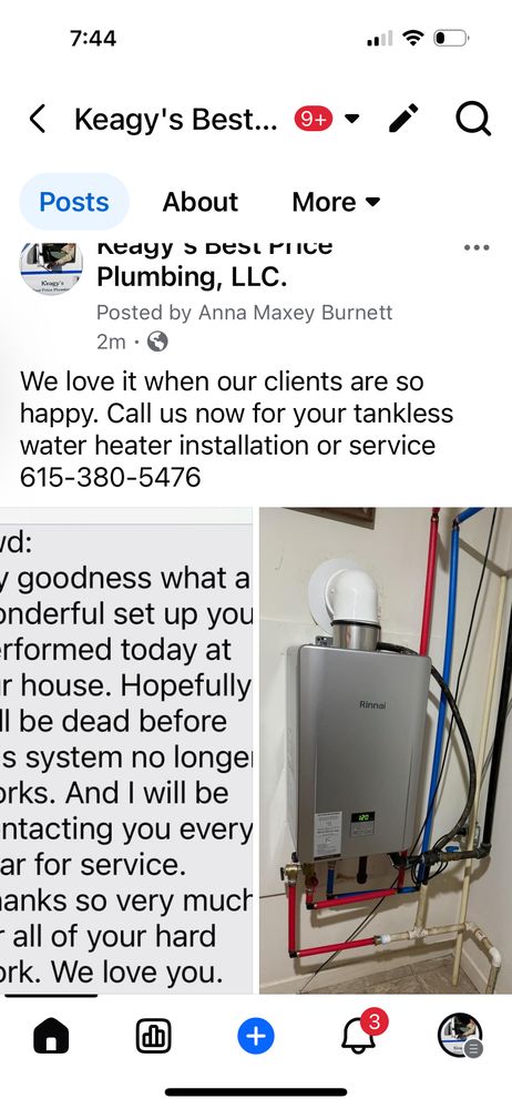 Slide of Keagy's Best Price Plumbing