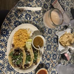 Margarita couldn't wait did the tacos to arrive. Cheers!