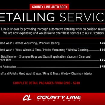 County Line Auto Body - Detailing Services - Auto Repair Near Me - Howell, New Jersey