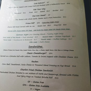 Charlie's Cafe - Menu - New American Near Me - Elmira, New York Charlie's Cafe - Menu - New American Near Me - Elmira, New York