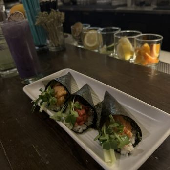 Bamboo Sushi - Hand Roll Trio. - Sushi Bars Near Me - Portland, Oregon Bamboo Sushi - Hand Roll Trio. - Sushi Bars Near Me - Portland, Oregon