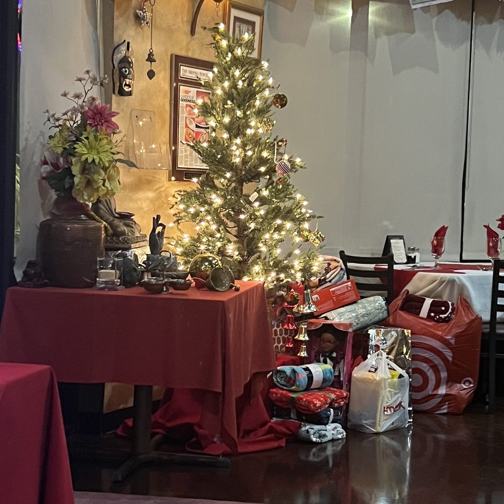India Garden - a christmas tree in the corner of a restaurant - Indian Near Me - Avondale, Arizona