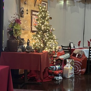 India Garden - a christmas tree in the corner of a restaurant - Indian Near Me - Avondale, Arizona