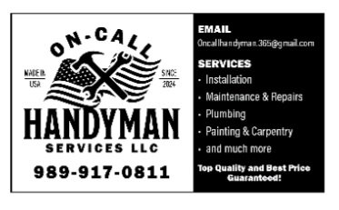 Slide of On Call Handyman Services