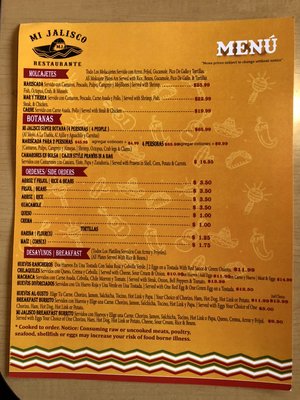 Menu photo 4 Mi Jalisco Restaurante Vallejo, CA Menu photo 4 Mi Jalisco Restaurante Vallejo, CA