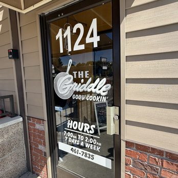 The Griddle - Front door. See hours posted. - Breakfast & Brunch Near Me - Nampa, Idaho The Griddle - Front door. See hours posted. - Breakfast & Brunch Near Me - Nampa, Idaho