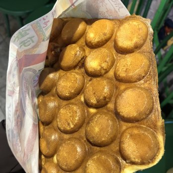 Mai Chi Lin - Banana Milk Bubble Waffle $5.85 - Hong Kong Style Cafe Near Me - Bellevue, Washington Mai Chi Lin - Banana Milk Bubble Waffle $5.85 - Hong Kong Style Cafe Near Me - Bellevue, Washington