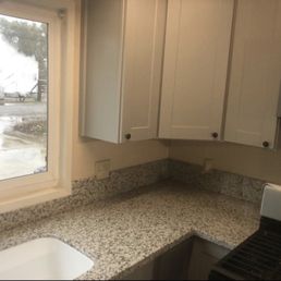 New granite kitchen counters. New granite kitchen counters.