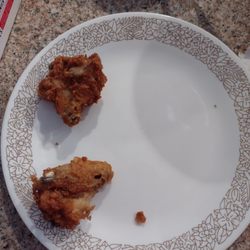 KFC - Chicken thighs smaller than my fork tines. KENTUCKY FRIED PIGEON!!!