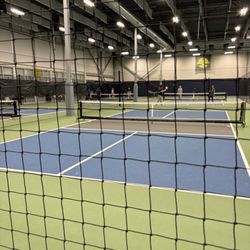 3rd Shot Pickleball - What the courts look like and the betting that stops balls (usually) from going into other courts