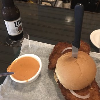 Twin Archer Brewpub - Pork tenderloin and a tomato dill soup - American Near Me - Muncie, Indiana