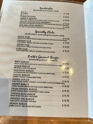 Menu photo 1 X-Site Grill & Bistro Burnaby, BC Menu photo 1 X-Site Grill & Bistro Burnaby, BC