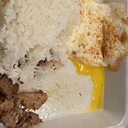 The eggs although ordered over medium had broken yolk and all over bottom of spam. The eggs although ordered over medium had broken yolk and all over bottom of spam.