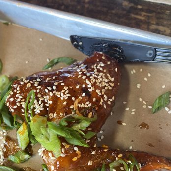 Hometown Bar-B-Que - Korean wings. 3 for $15. Crispy, sweet, sticky, perfection! - Barbeque Near Me - Brooklyn, New York Hometown Bar-B-Que - Korean wings. 3 for $15. Crispy, sweet, sticky, perfection! - Barbeque Near Me - Brooklyn, New York