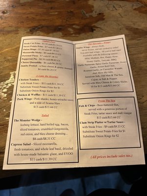 Menu photo 2 Golden Rail Ale House Newburgh, NY