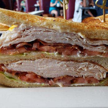 Keke's Breakfast Cafe - Side view (Turkey Club $9.99) ** generous amount of meat ** - Breakfast & Brunch Near Me - Saint Johns, Florida Keke's Breakfast Cafe - Side view (Turkey Club $9.99) ** generous amount of meat ** - Breakfast & Brunch Near Me - Saint Johns, Florida