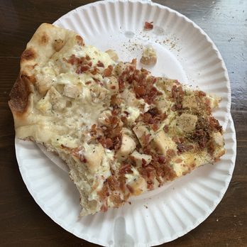 Pizzeria Sapienza - Monster slices go for $4 (see all heaped ingredients) @ Pizzeria Sapienza on Pearl St. - Pizza Near Me - Albany, New York