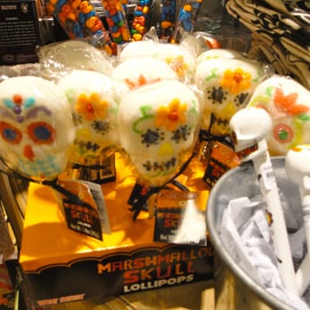 Paper Source - Day of the Dead marshmallow pops. I should have bought one. - Cards & Stationery Near Me - Costa Mesa, California