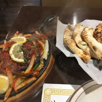 Layla's Kitchen - Tandoori Fish with Garlic Naan. - Indian Near Me - Columbus, Ohio