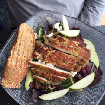 Lalla Grill Oceanside - Pistachio crusted chicken salad. My guy loved it!! - Seafood Near Me - Monterey, California Lalla Grill Oceanside - Pistachio crusted chicken salad. My guy loved it!! - Seafood Near Me - Monterey, California