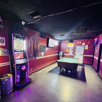 Our Place - (Left to Right) Jukebox Darts Pool Table - 75¢ to play Restrooms are in the back! - Dive Bars Near Me - Glendora, California