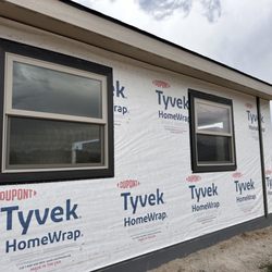 Steadfast Handyman MT - Windows ready for prefinished siding.
