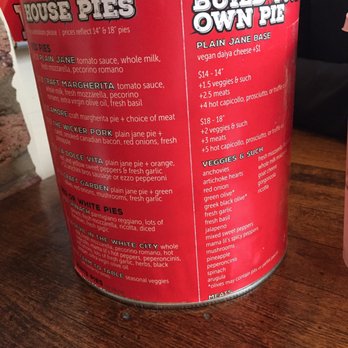 Craft Pizza - Great way to show off their menu. - Pizza Near Me - Chicago, Illinois
