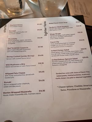 Menu photo 5 Copper Dock Restaurant Hubertus, WI