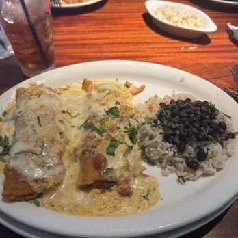 Charleston's - THE ENCHILADA PLATE - American Near Me - Tulsa, Oklahoma