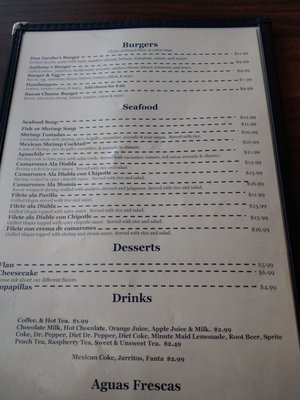 Menu photo 1 Jacobo's Cafe Amarillo, TX
