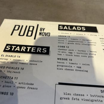 Pub By Novo - The menu. - Sports Bars Near Me - Bowling Green, Kentucky Pub By Novo - The menu. - Sports Bars Near Me - Bowling Green, Kentucky